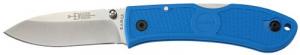 Ka-Bar Dozier Hunter Folder 3" AUS-8A Plain Edge Hollow Ground Nylon Blu - 4062BL