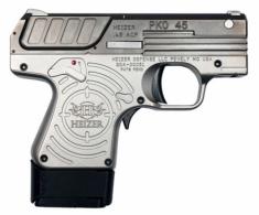 Heizer PKO Single 45 ACP 2.75 5+1 Stainless Steel Grip/Frame Grip Sta