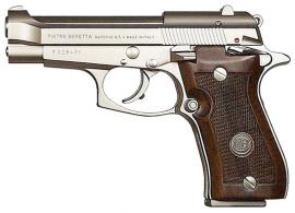 Beretta 85FS Cheetah .380 Nickel 8 round, Wood Grips - J85F212 Beretta 85FS Cheetah .380 Nickel 8 round, Wood Grips - J85F212