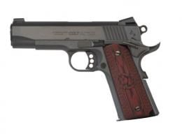 Colt Mfg 1911 Single 9mm 4.25 9+1 Black Cherry G10 Grip Blued Carbon S