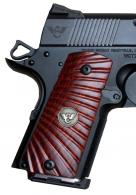 Wilson Combat 351MCP Cocobolo Starburst Dark Reddish Brown Wood for 1911 Compact - 437 Wilson Combat 351MCP Cocobolo Starburst Dark Reddish Brown Wood for 1911 Compact - 437