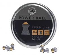 RWS/Umarex Power Ball .177 Pellet Steel/Lead Domed Pellet 200 Per Tin