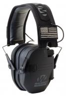 Walker's Razor Slim Patriot Electronic Muff Polymer 23 dB Over the Head Black Ear Cups with Black Headband & Flag Pat - GWPRSEMPAT Walker's Razor Slim Patriot Electronic Muff Polymer 23 dB Over the Head Black Ear Cups with Black Headband & Flag Pat - GWPRSEMPAT