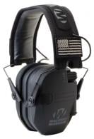 Walker's Razor Slim Patriot Electronic Muff Polymer 23 dB Over the Head Black Ear Cups with Black Headband & Flag Pat - GWPRSEMPAT Walker's Razor Slim Patriot Electronic Muff Polymer 23 dB Over the Head Black Ear Cups with Black Headband & Flag Pat - GWPRSEMPAT