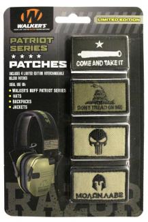 Walkers GXPPATKIT Patriot Muff Patch Kit Come & Take It Version Velcro