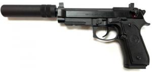 Beretta 92FSR 22 Long Rifle Pistol Suppressor Ready Kit (2) Mags, Faux Suppressor - J90A192FSRF19SK