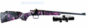 Crickett Package with Scope Muddy Girl/Blued Youth 22 Long Rifle Bolt Action Rifle - KSA2160PKG