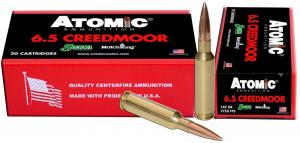 Atomic Rifle 6.5 Creedmoor 142 gr Hollow Point Match 20 Bx/ 10 Cs - 00404 Atomic Rifle 6.5 Creedmoor 142 gr Hollow Point Match 20 Bx/ 10 Cs - 00404