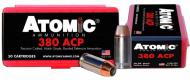 Atomic Pistol Hollow Point 380 ACP Ammo 50 Round Box
