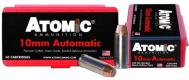 Atomic Pistol 10mm Auto 180 gr Bonded Match Hollow Point 50 Bx/ 10 Cs - 00432