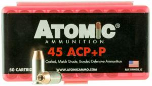 Atomic Pistol 45 ACP +P 185 gr Bonded Match Hollow Point 50 Bx/ 10 Cs - 00412 Atomic Pistol 45 ACP +P 185 gr Bonded Match Hollow Point 50 Bx/ 10 Cs - 00412