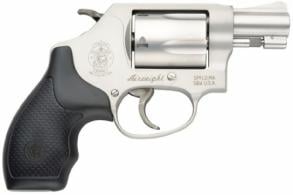 Smith & Wesson Model 642 Airweight 38 S&W Spl +P 5rd 1.88 Stainless Steel Barrel & Cylinder Matte Silver Aluminum Frame