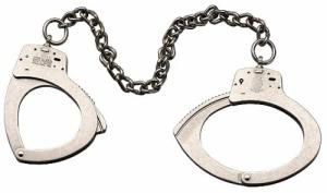 Smith & Wesson Nickel Leg Irons - 350121 Smith & Wesson Nickel Leg Irons - 350121