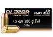 Main product image for CCI Blazer 40 Smith & Wesson (S&W) 180 GR Total Metal Jacket 50 Bx/ 20 Cs
