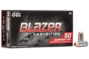 CCI Blazer 40 Smith & Wesson (S&W) 180 GR Total Metal Jacket 50 Bx/ 20 Cs - 3477