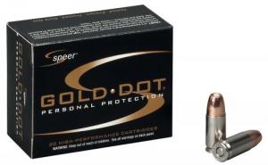 SPEER GLDDOT 9MM 147HP 20/25 - 23619 SPEER GLDDOT 9MM 147HP 20/25 - 23619