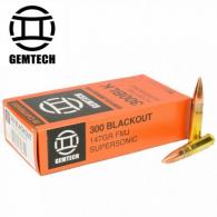 Gemtech 300BLK147 SuperSonic .300 BLK (7.62X35mm) 147 GR Full M - 300BO Gemtech 300BLK147 SuperSonic .300 BLK (7.62X35mm) 147 GR Full M - 300BO