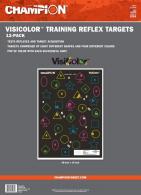 Champion Targets 45833 VisiColor Training Reflex 12 Targets - 526