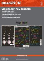 Champion Targets 45830 VisiColor Fun Games 12 Targets - 526