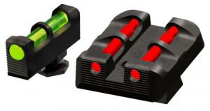 Hi-Viz Target for Glock Interchangeable Red/Green/White/Black Fiber Optic Handgun Sight Set - GLT178Â 