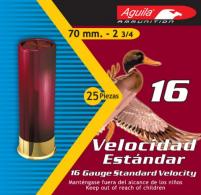Aguila Hunting Standard Velocity 16 Gauge 2.75" 1 oz 4 Round 25 Bx/ 10 - 1CHB1614 Aguila Hunting Standard Velocity 16 Gauge 2.75" 1 oz 4 Round 25 Bx/ 10 - 1CHB1614