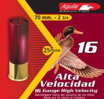 Aguila Hunting High Velocity 16 Gauge 2.75" 1-1/8 oz 2 Round 25 Bx/ 10 - 1CHB1602 Aguila Hunting High Velocity 16 Gauge 2.75" 1-1/8 oz 2 Round 25 Bx/ 10 - 1CHB1602
