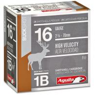 Aguila Field High Velocity 16 Gauge 2.75" 1-1/8oz #1-Buck 25rd box - 1C1601BA Aguila Field High Velocity 16 Gauge 2.75" 1-1/8oz #1-Buck 25rd box - 1C1601BA