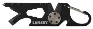 Lansky Roadie Keychain Sharpener Carbide Steel Sharpener Metal Handle Black - ROAD1