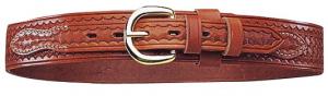 Bianchi Size 36" Leather Basket Weave Belt w/Solid Brass Buckle - 12084