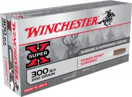 Winchester SUPER X SUBSONIC EXPANDING .300 Black 200GR - X300BLKX Winchester SUPER X SUBSONIC EXPANDING .300 Black 200GR - X300BLKX