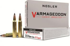 Nosler Varmageddon Flat Base Tipped 223 Remington Ammo 53 gr 20 Round Box - 65139 Nosler Varmageddon Flat Base Tipped 223 Remington Ammo 53 gr 20 Round Box - 65139