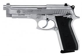 Taurus PT92 9mm 5" Stainless, Rubber grips