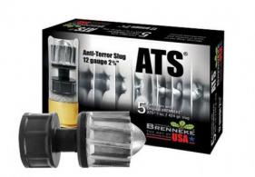 Brenneke USA  ATS Rifled Slug 12 Gauge 2-3/4"  1oz 5rd box - SL122ATS