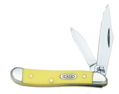Case Folding Knife w/Clip/Pen Blades & Yellow Synthetic Hand - 030 Case Folding Knife w/Clip/Pen Blades & Yellow Synthetic Hand - 030