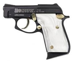 Taurus PT25 .25 ACP Blue/Gold, Pearl Grips - 1250031PRL Taurus PT25 .25 ACP Blue/Gold, Pearl Grips - 1250031PRL