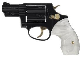 Taurus Model 85 Ultra-Lite Blued/White Pearl Grip 38 Special Revolver