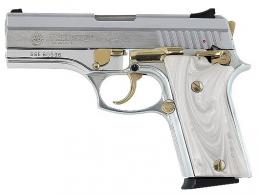 Taurus PT940, .40SW, 4in, Stainless, Gold H.lights, Pearl Grp ** - 940SSPRL Taurus PT940, .40SW, 4in, Stainless, Gold H.lights, Pearl Grp ** - 940SSPRL