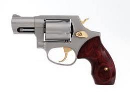 Taurus Model 85 Stainless/Gold 38 Special Revolver - 2850029GR Taurus Model 85 Stainless/Gold 38 Special Revolver - 2850029GR