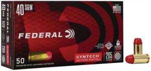 Federal American Eagle Syntech Handgun Ammuntion .40 S&W 210 gr TSJ 1050 fps 50/ct - AE40SJAP1 Federal American Eagle Syntech Handgun Ammuntion .40 S&W 210 gr TSJ 1050 fps 50/ct - AE40SJAP1
