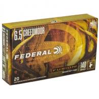 Federal Fusion Ammo 6.5 Creedmoor 140gr Soft Point 20 Round Box - F65CRDFS1