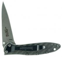 Kershaw 1660CF Leek Knife 3" CPM154 Stainless Steel Black Drop Point Carbon Fib