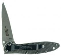 Kershaw 1660CF Leek Knife 3" CPM154 Stainless Steel Black Drop Point Carbon Fib - 280