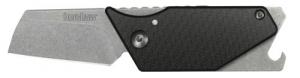 Kershaw 4036CFX Pub Folding 8Cr13MoV SS 4.50" Long Plain Blade Black Carbon Fiber Handle - 280