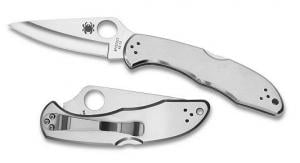 Spyderco Delica 2 Stainless Plain Edge - C11P Spyderco Delica 2 Stainless Plain Edge - C11P