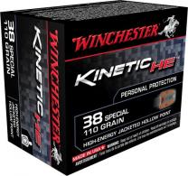Winchester Ammo Kinetic High Energy 38 Special 110GR Jacketed Hollow Po