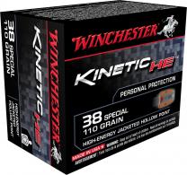Winchester Ammo Kinetic High Energy 38 Special 110GR Jacketed Hollow Po - HE38JHP Winchester Ammo Kinetic High Energy 38 Special 110GR Jacketed Hollow Po - HE38JHP