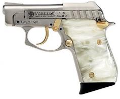 Taurus PT22 .22 LR 2" Nickel/Gold, Pearl grips