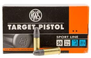 Walther Arms 2132710 Target Pistol 22 LR 40 gr Lead Round Nose (LRN) 50 Bx/ 1 Cs