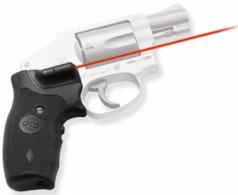 Crimson Trace LG305 Lasergrips 5mW Red Laser with 633nM Wavelength & 50 ft Range Black Finish for Round Butt S&W J Frame