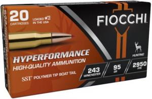 Fiocchi 243 Winchester 95 Grain Super Shock Tip - 243HSB